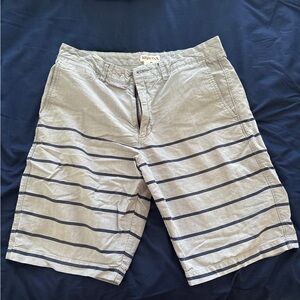 Merona Men's Shorts with Gray and Black Stripes